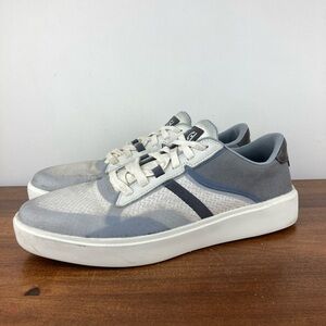 Cole Haan Grand Crosscourt Winner Lace Up Sneakers Ivory Gray C40458 Men's 12W.